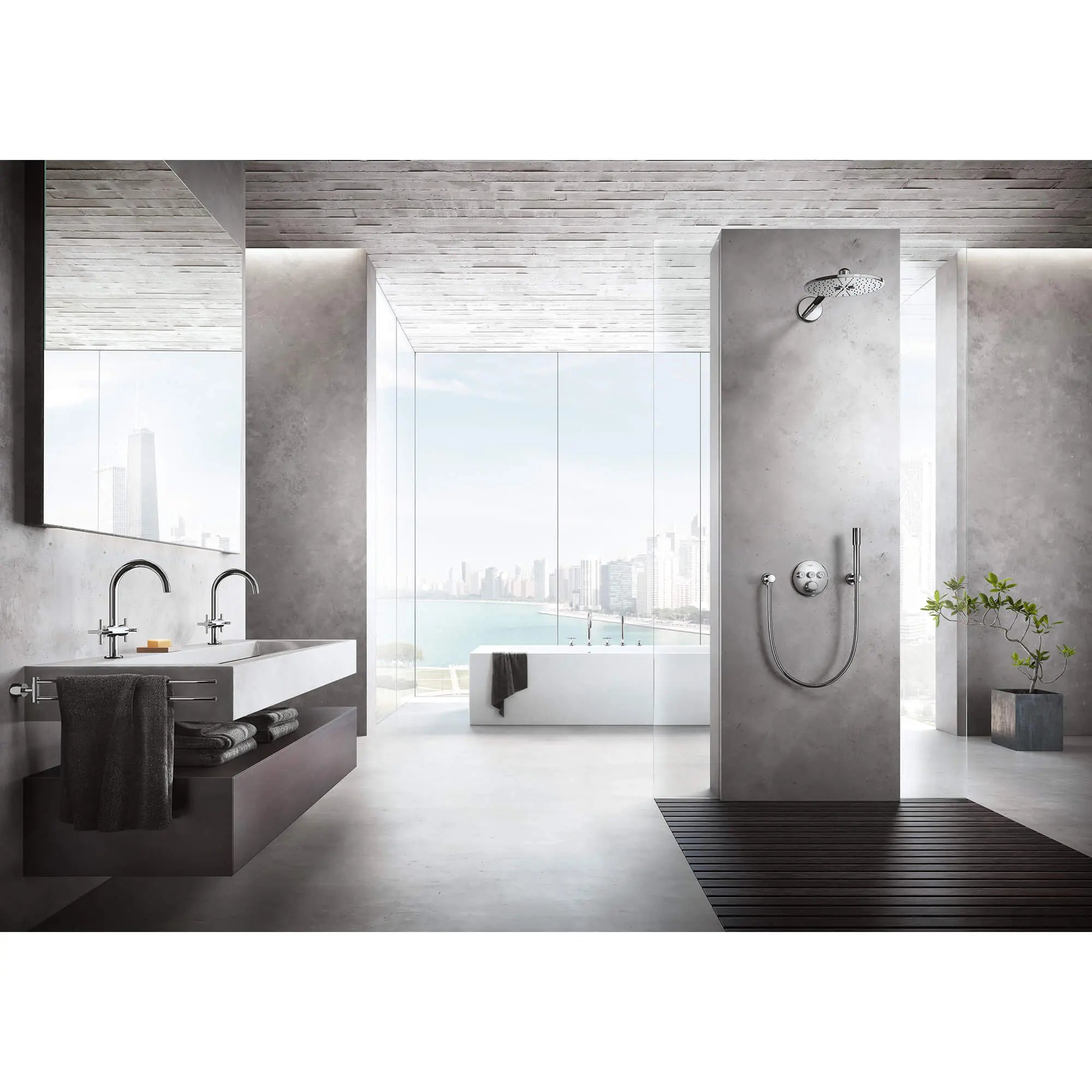 Stick Hand Shower - 1 Spray, 1.75 gpm // GROHE STARLIGHT CHROME // 1004_26465000-hand-shower-enviro-1_0_CDNwebp.webp