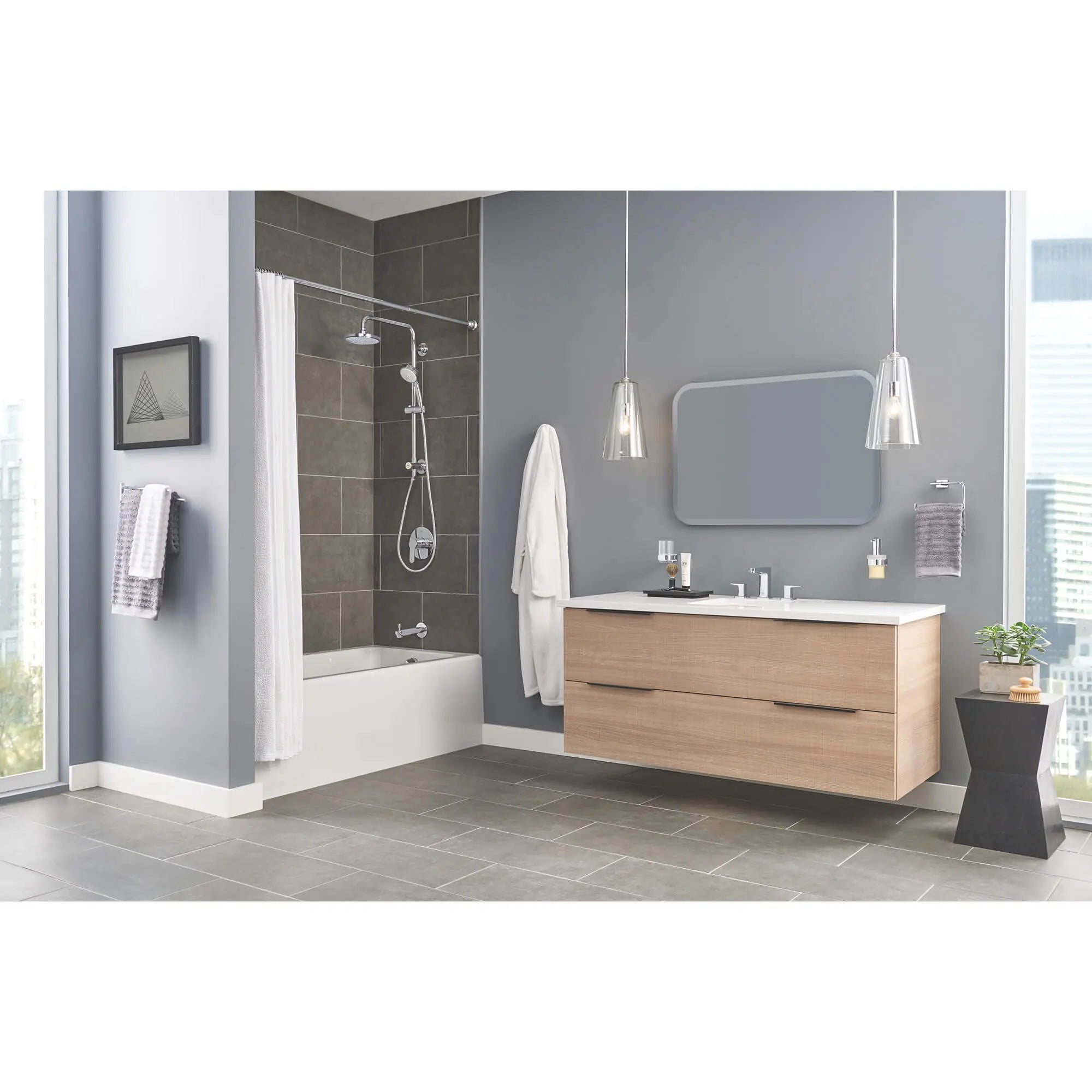 Vitalio Retro-Fit Shower System, 2.5 gpm (9.5 L/min) // GROHE STARLIGHT CHROME // 1072_26520000-shower-system-enviro-12_0_CDNwebp.webp