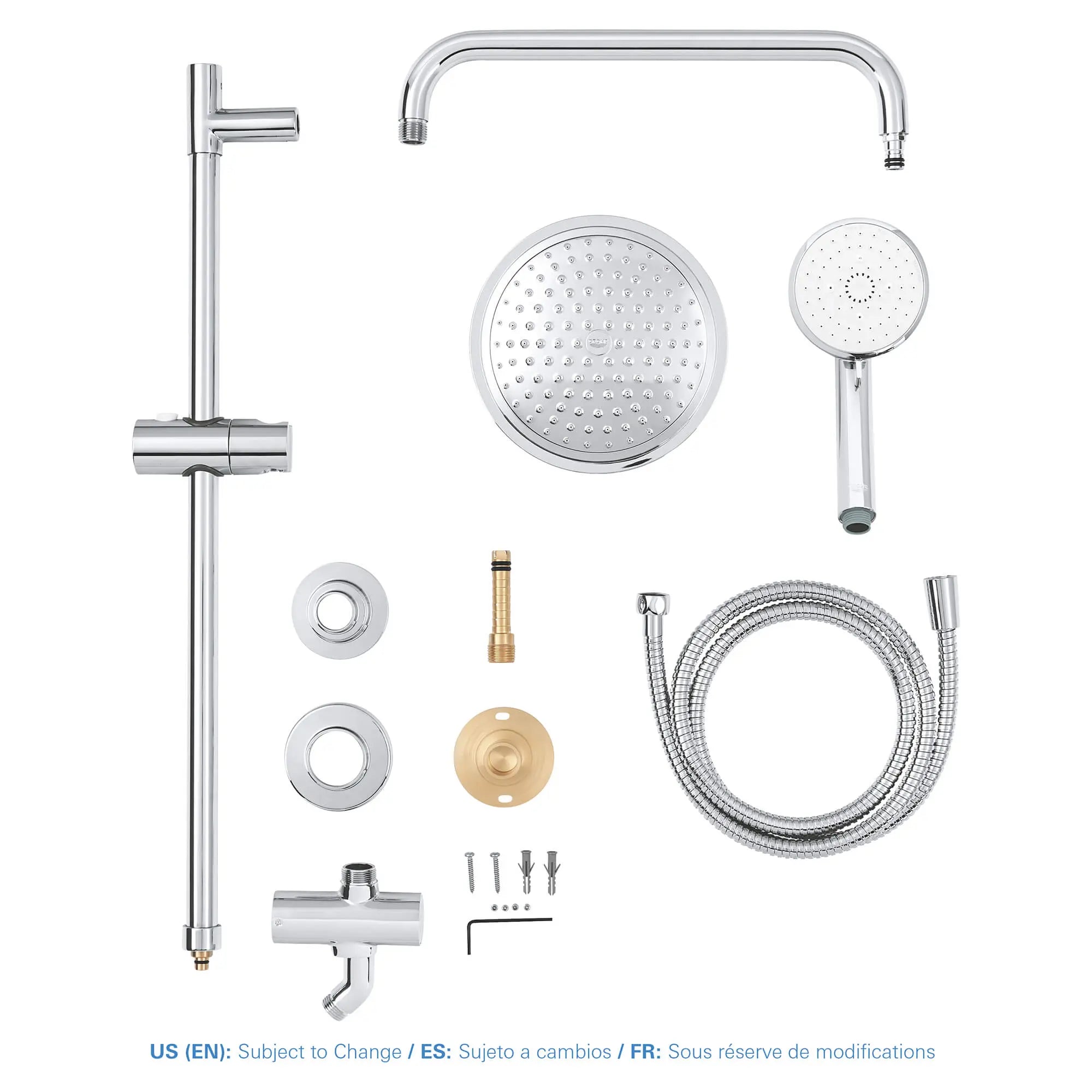 Vitalio Retro-Fit Shower System, 2.5 gpm (9.5 L/min) // GROHE STARLIGHT CHROME // 1076_26520000-shower-system-enviro-15_0_CDNwebp.webp