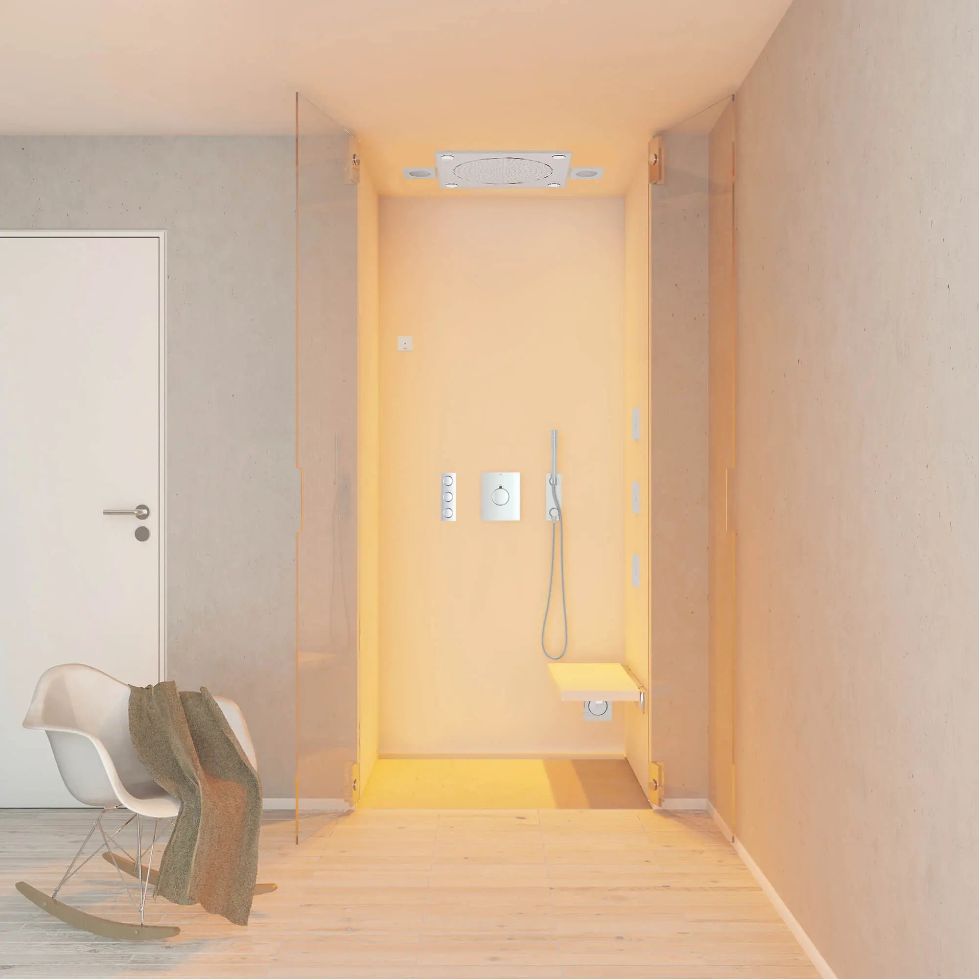 Wall Union With Integrated Hand Shower Holder // GROHE STARLIGHT CHROME // 1174_27621000-wall-union-with-intergrated-hand-shower-holder-enviro-19_0_CDNwebp.webp