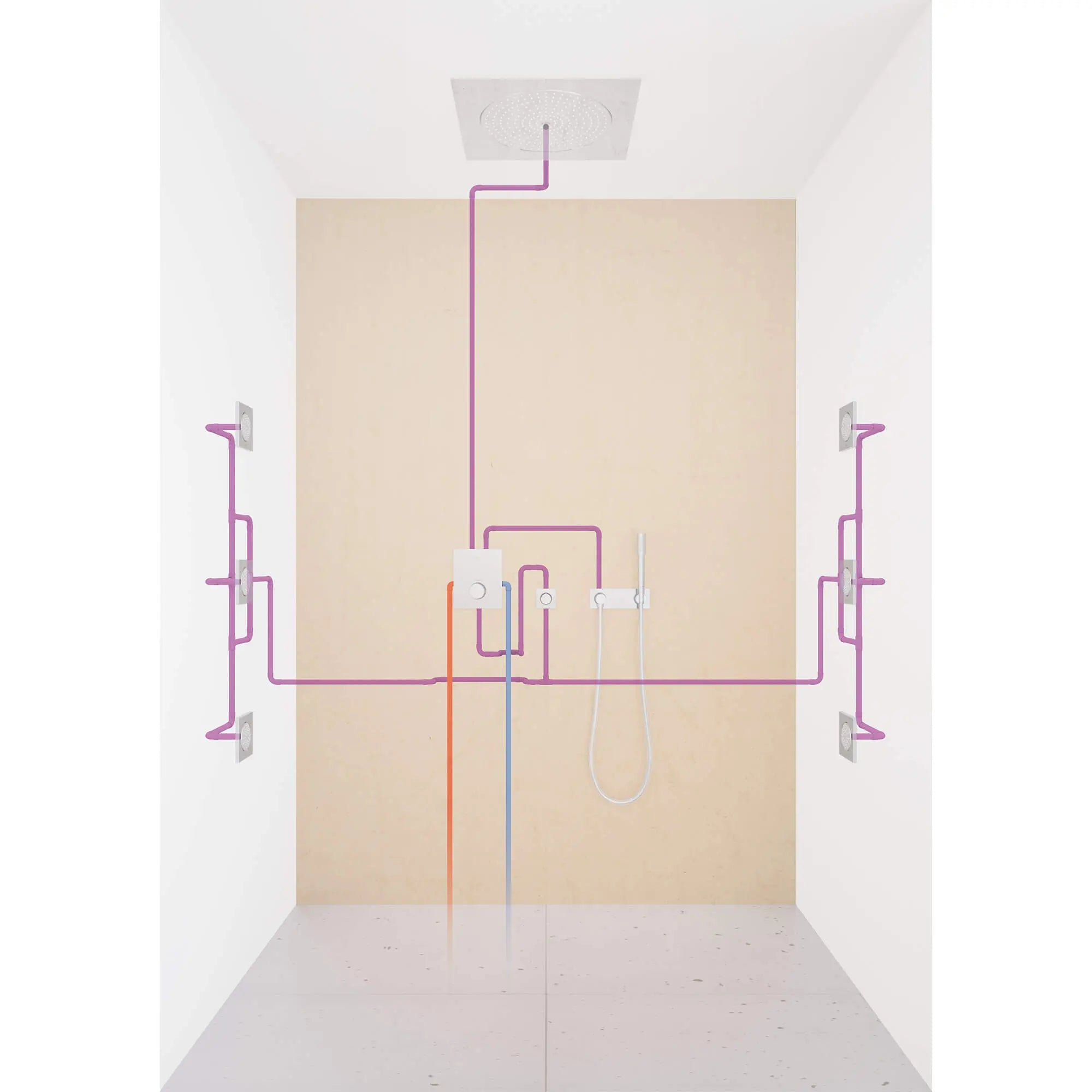 Wall Union With Integrated Hand Shower Holder // GROHE STARLIGHT CHROME // 1176_27621000-wall-union-with-intergrated-hand-shower-holder-enviro-3_0_CDNwebp.webp