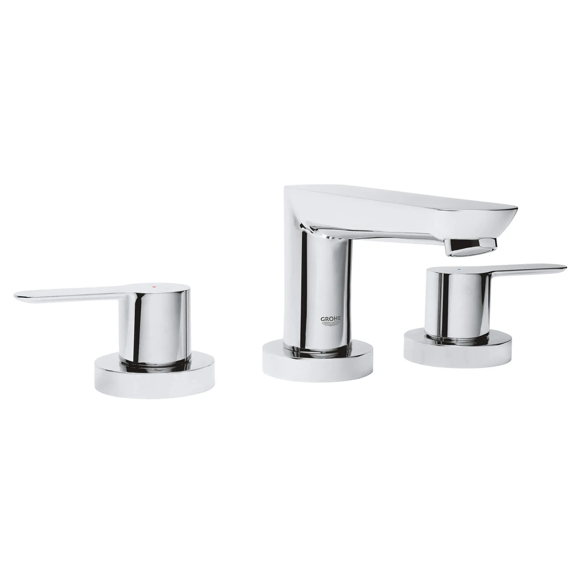 Roman Tub Faucet // GROHE STARLIGHT CHROME // 11875_115174-bauedge-8-inch-widespread-two-handle-bathroom-faucet-starlight-chrome_0_CDNwebp.webp
