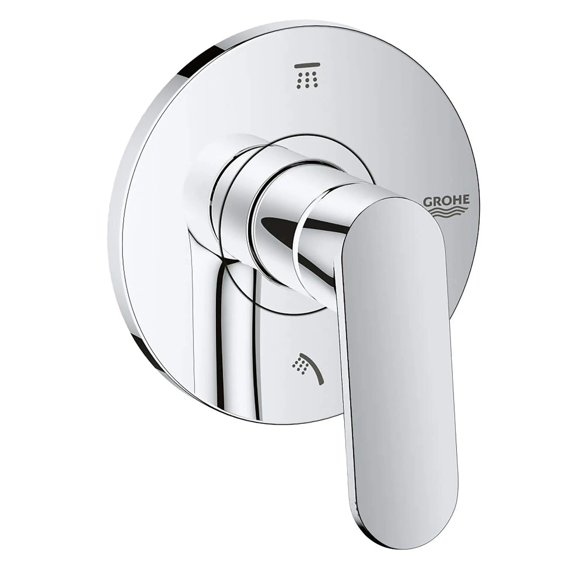Cosmopolitan Single-Handle 3-Port Diverter Trim Kit with Lever Handle // GROHE STARLIGHT CHROME // 11890_118307-2-Way_Diverter_Trim_0_CDNwebp.webp