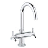 [18026000] Tri-Spoke Handles (Pair) - GROHE StarLight Chrome