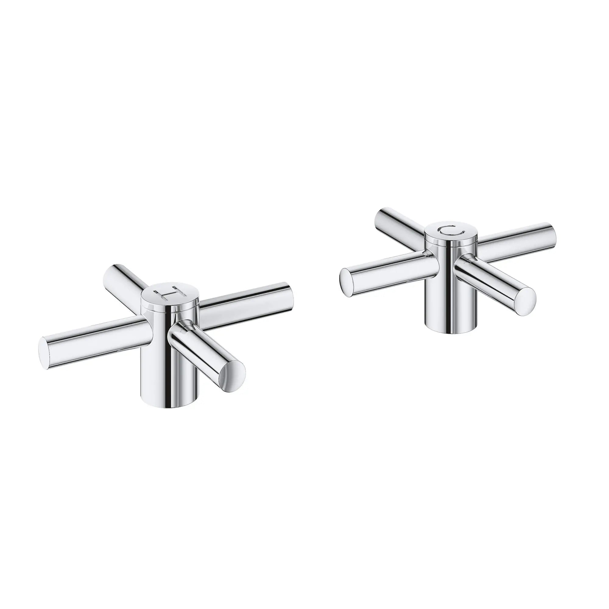 Cross Handles (Pair) // GROHE STARLIGHT CHROME // 12258_18026003-atrio-cross-handles-starlight-chrome-4_0_CDNwebp.webp