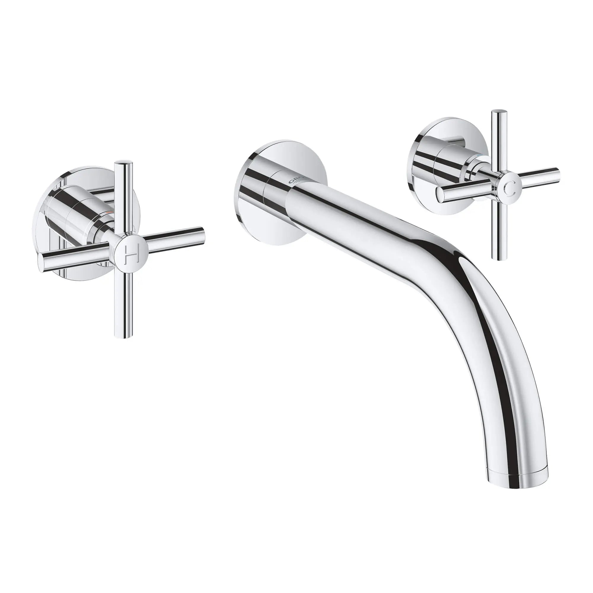 Cross Handles (Pair) // GROHE STARLIGHT CHROME // 12260_18026003-atrio-cross-handles-starlight-chrome_0_CDNwebp.webp