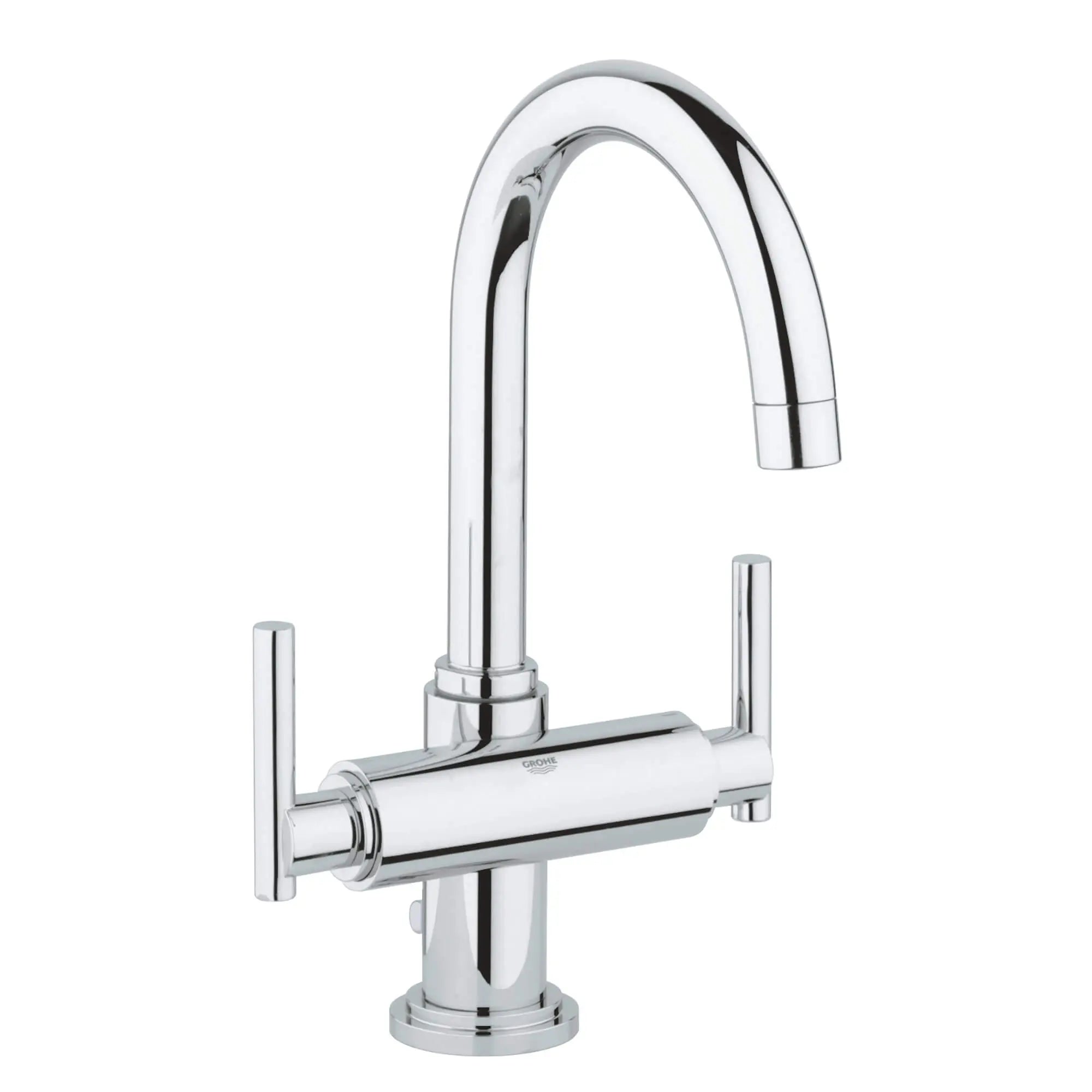 Lever Handles (Pair) // GROHE STARLIGHT CHROME // 12282_18027000-atrio-handle-starlight-chrome-7_0_CDNwebp.webp