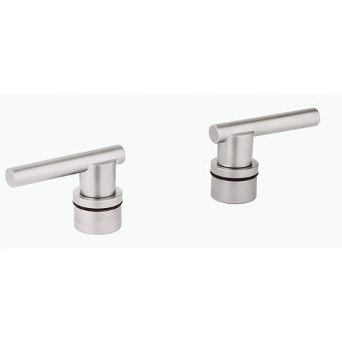 Lever Handles (Pair) - Satin Nickel