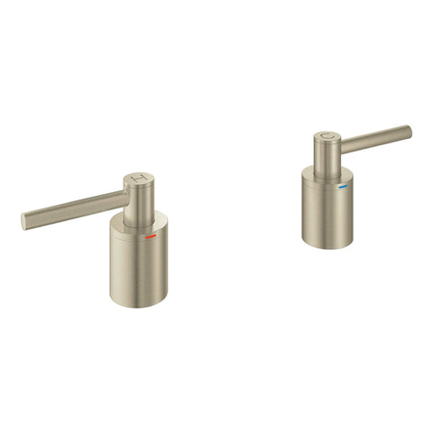 Lever Handles (Pair) - Brushed Nickel InfinityFinish