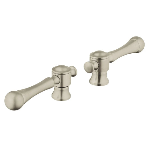 Cross Handles (Pair) - Brushed Nickel InfinityFinish