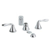 [18732000] Lever Handles (Pair) - GROHE StarLight Chrome