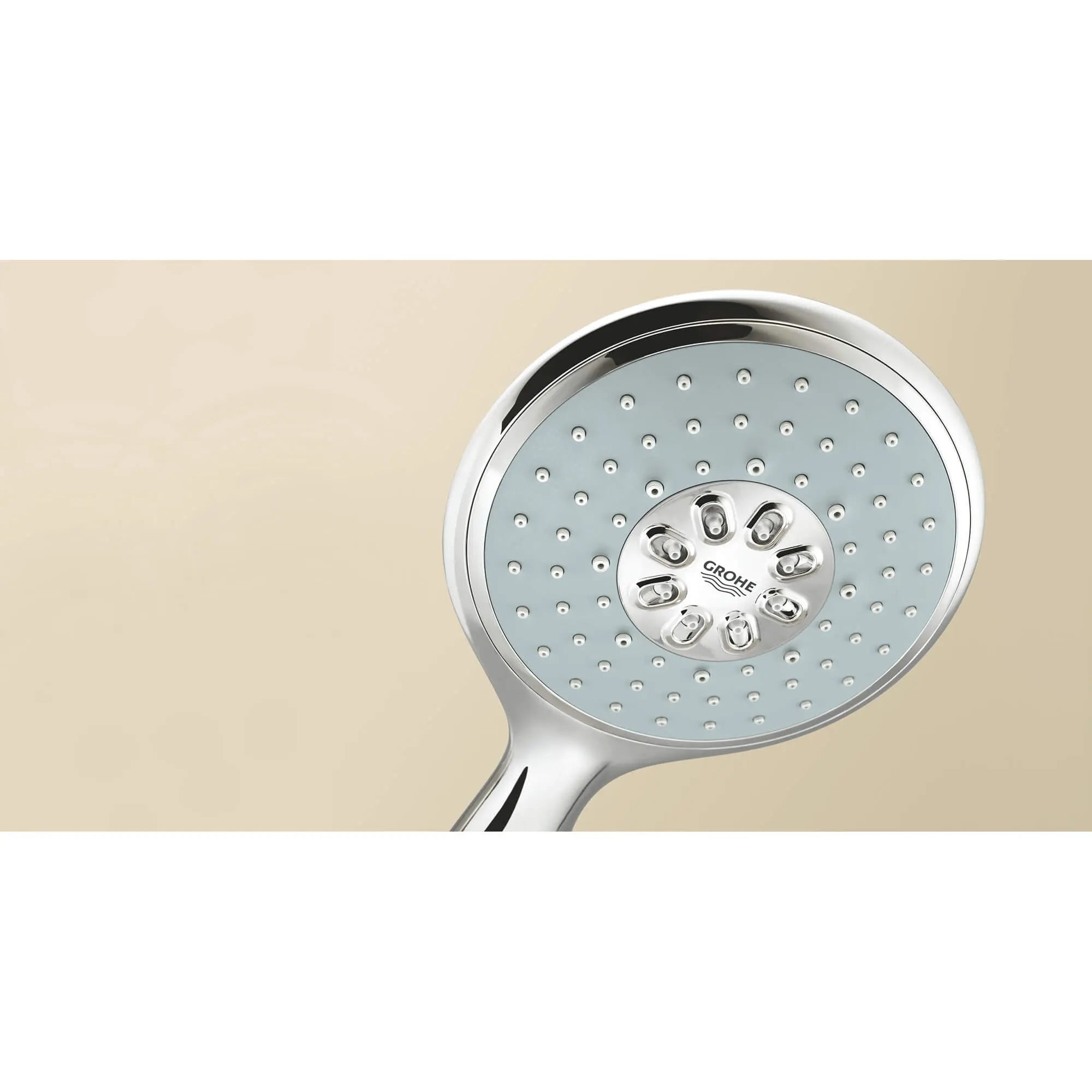 130 Hand Shower - 4 Sprays, 9.5 L/min (2.5 gpm) // GROHE STARLIGHT CHROME // 1250_27673000-hand-shower-4-sprays-spray-plate-night-time-grey-enviro-2_0_CDNwebp.webp