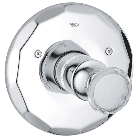 Central Thermostatic Valve Trim - GROHE StarLight Chrome/Swarovski® Crystal