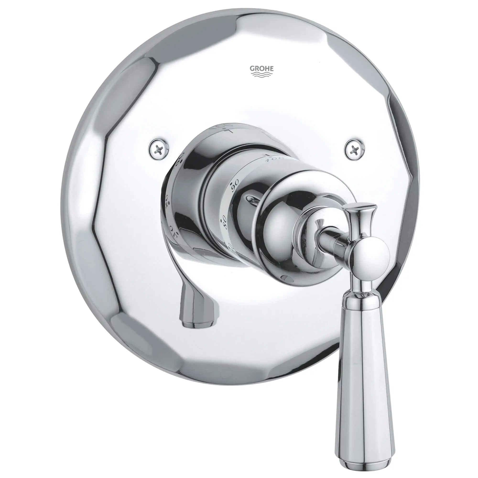Central Thermostatic Valve Trim // GROHE STARLIGHT CHROME // 12571_19266000-kensington-thermostat-trim-starlight-chrome_0_CDNwebp.webp
