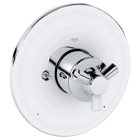 Single-Handle Pressure Balance Valve Trim Kit with Cross Handle - GROHE StarLight Chrome