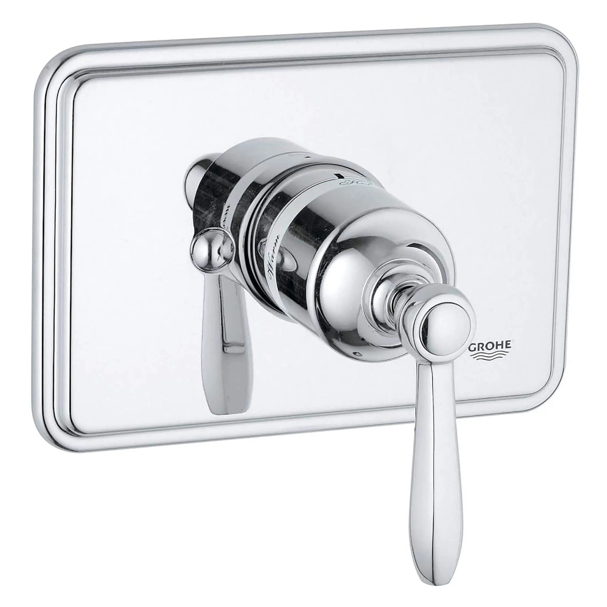 Somerset Single-Handle Pressure Balance Valve Trim Kit with Lever Handle // GROHE STARLIGHT CHROME // 12621_19321000-Somerset-Pressure_Balance_Valve_Trim_0_CDNwebp.webp