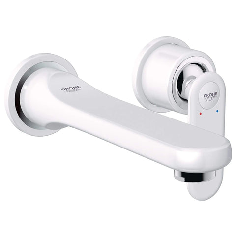 Single-Hole Two-Handle Bathroom Faucet - Moon White