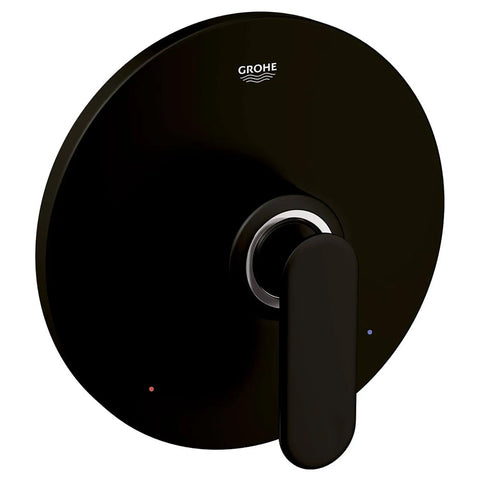 Single-Handle Pressure Balance Valve Trim Kit with Lever Handle - Velvet Black