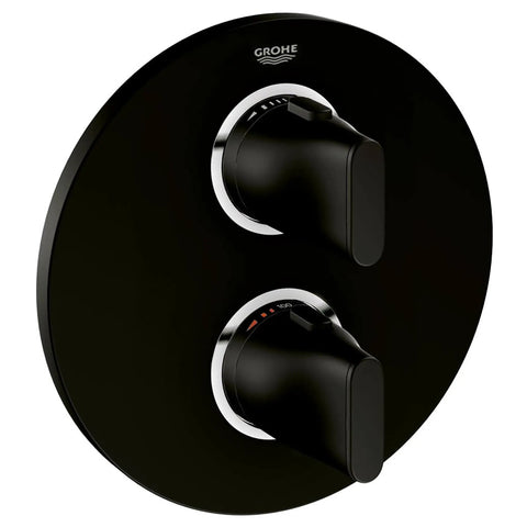 2-Handle Thermostatic Valve Trim - Velvet Black