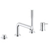 [19576001] Roman Tub Filler With 2.5 GPM Personal Hand Shower - GROHE StarLight Chrome