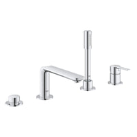 [19577001] 4-Hole Single-Handle Deck Mount Roman Tub Faucet with 1.75 GPM (6.6 L/min) Hand Shower - GROHE StarLight Chrome