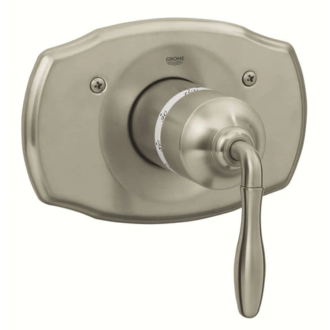 Central Thermostatic Valve Trim - Brushed Nickel InfinityFinish