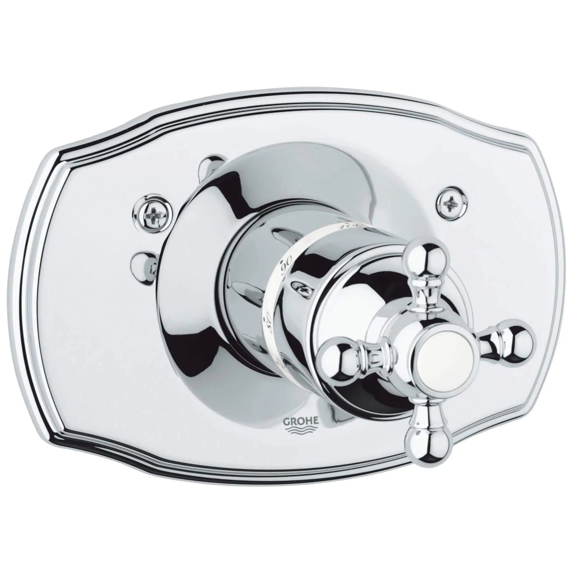 Central Thermostatic Valve Trim // GROHE STARLIGHT CHROME // 12739_19615000-Geneva-Thermostat_Trim_0_CDNwebp.webp