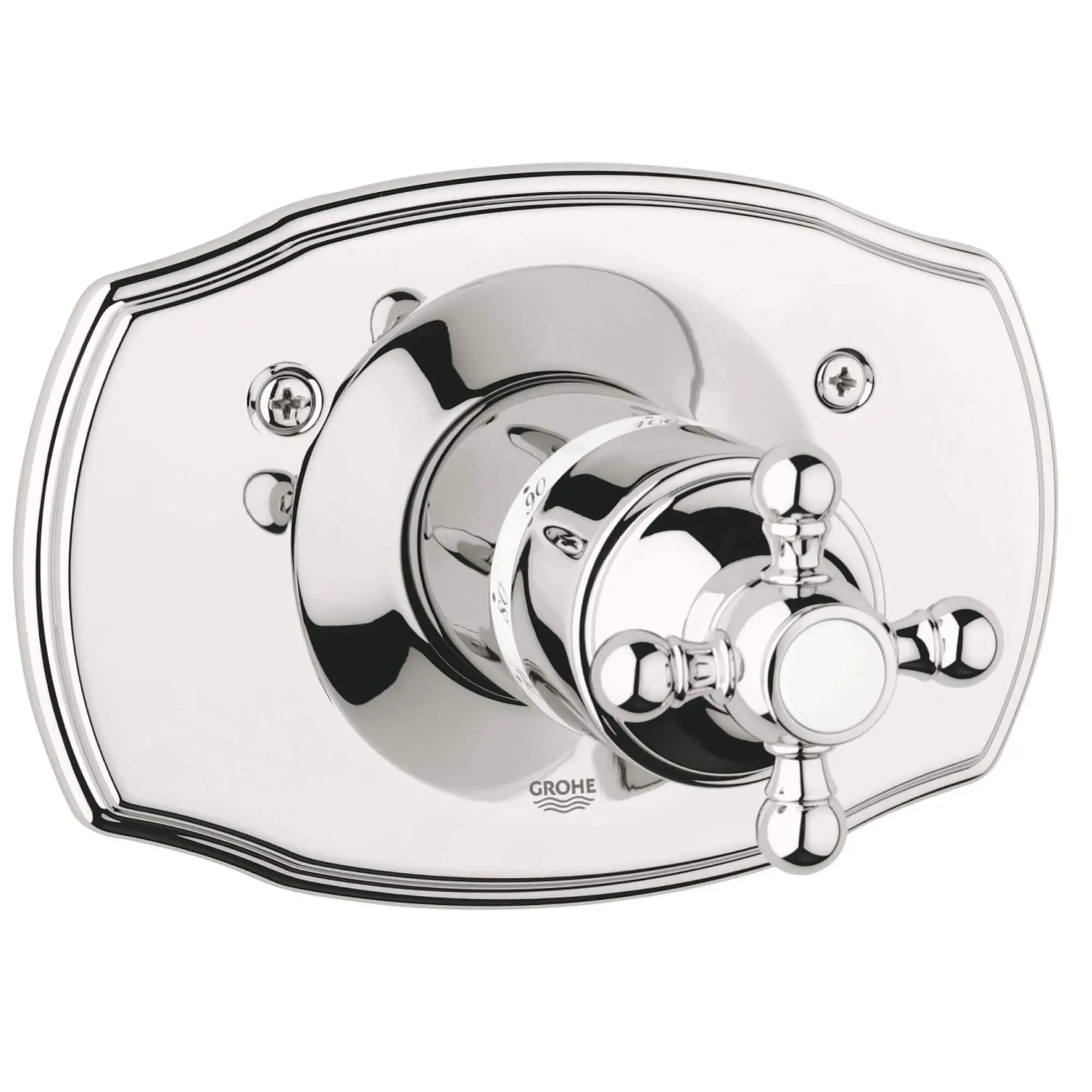 Central Thermostatic Valve Trim // POLISHED NICKEL INFINITYFINISH // 12740_19615BE0-Geneva-Thermostat_Trim_0_CDNwebp.webp
