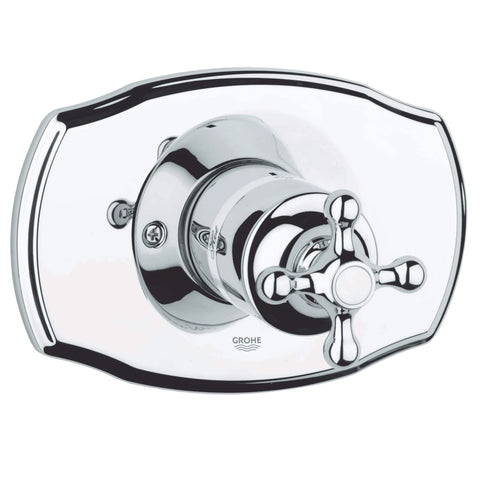Pressure Balance Valve Trim with Cross Handle - GROHE StarLight Chrome