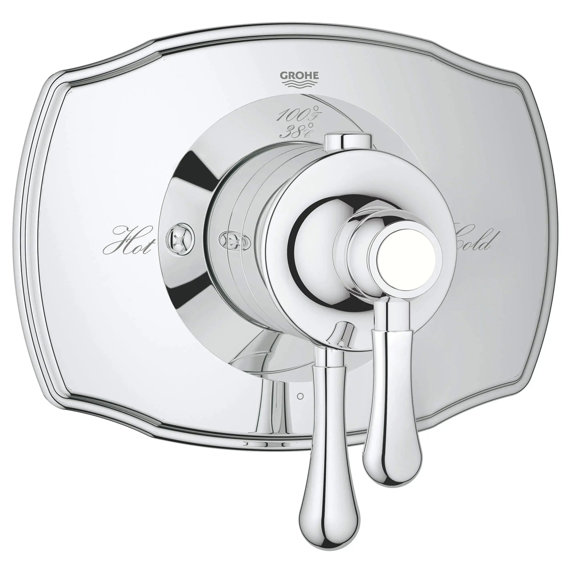 Single Function Thermostatic Valve Trim // GROHE STARLIGHT CHROME // 12855_19822000-grohflex-2000-single-function-thermostatic-trim-with-control-module-starlight-chrome_0_CDNwebp.webp