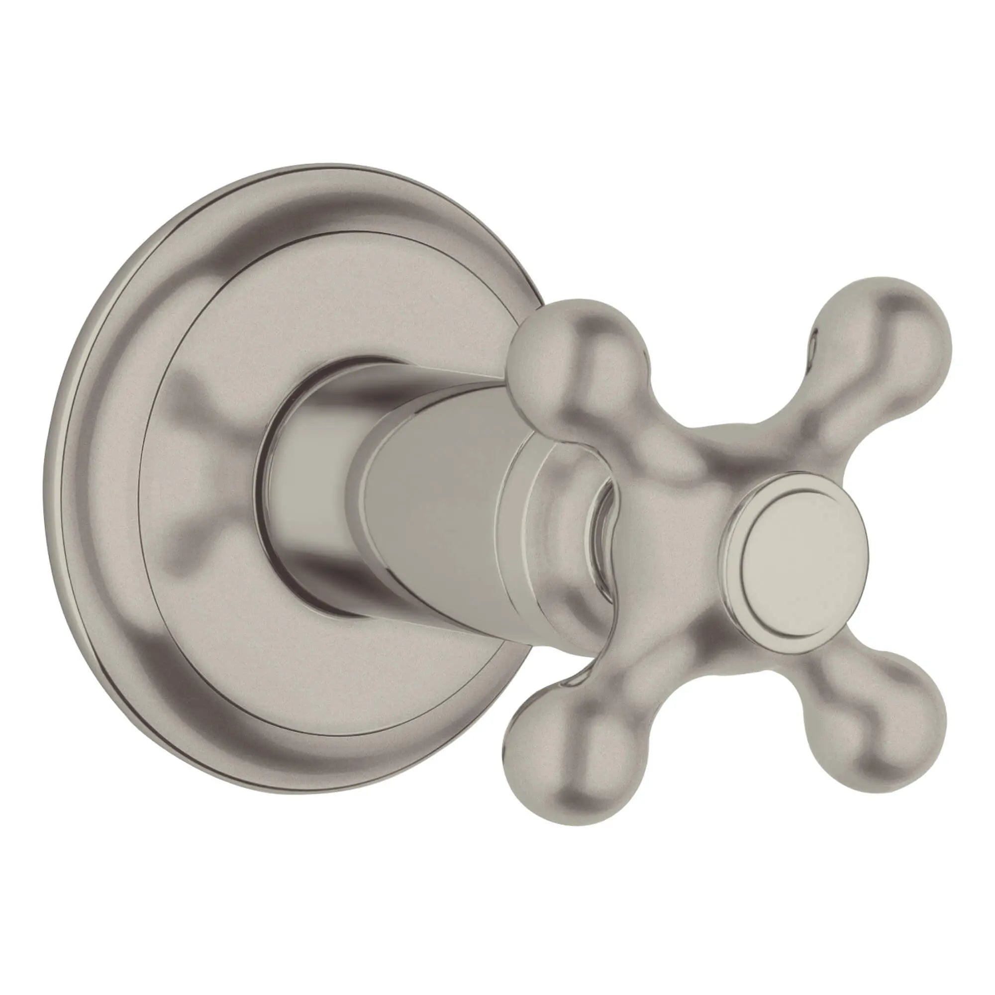 Volume Control Valve Trim with Cross Handle // BRUSHED NICKEL INFINITYFINISH // 12867_19827en0-seabury-volume-control-valve-trim-brushed-nickel-infinityfinish_0_CDNwebp.webp