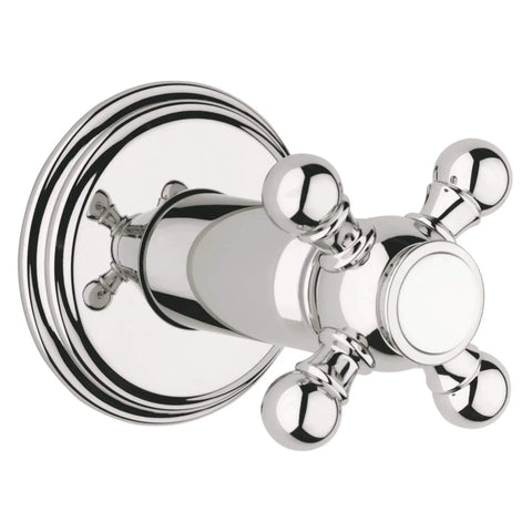 Volume Control Valve Trim with Cross Handle - Polished Nickel InfinityFinish