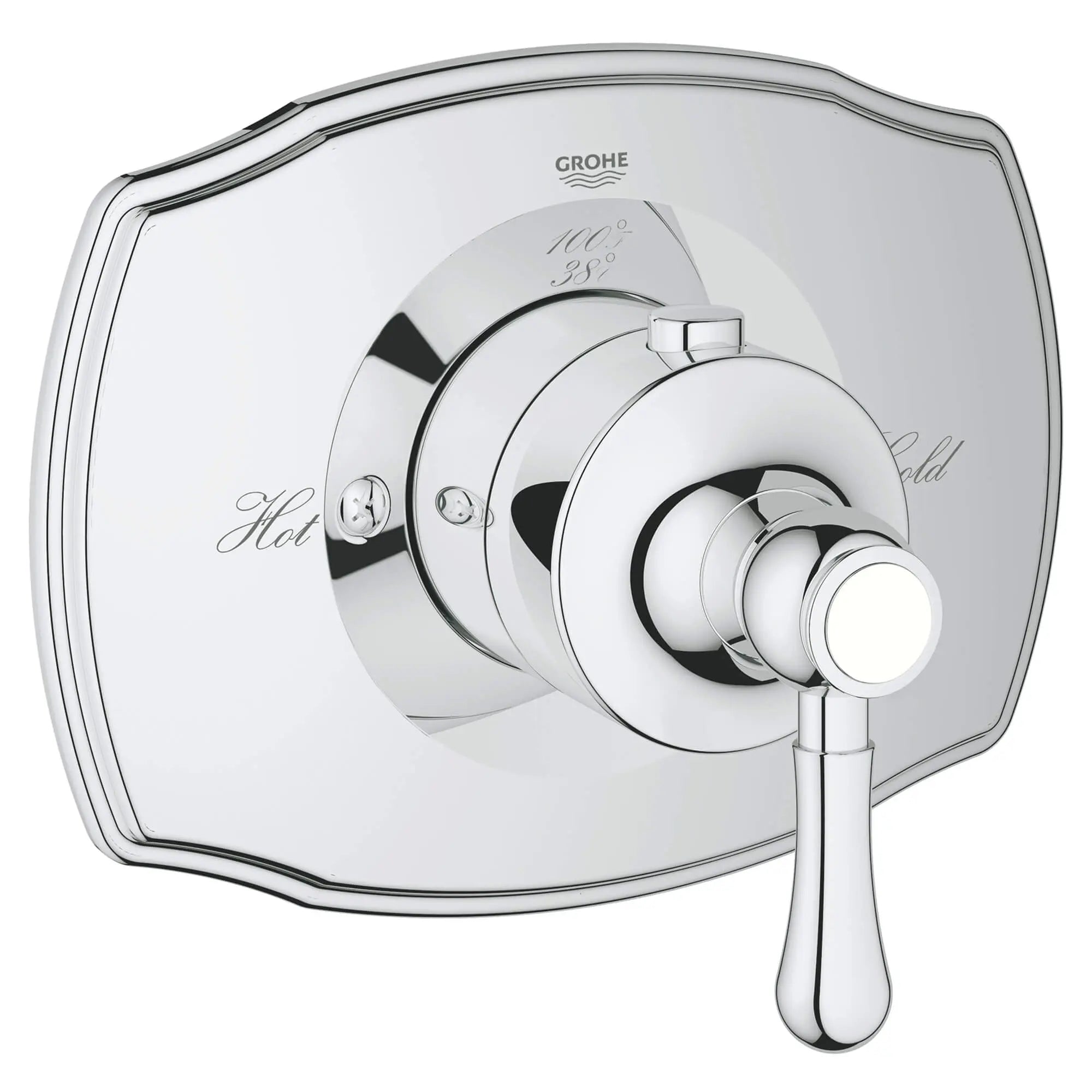 Custom Shower Thermostatic Valve Trim // GROHE STARLIGHT CHROME // 12883_19839000-grohtherm-2000-authentic-custom-shower-thermostatic-trim-with-control-module-starlight-chrome-2_0_CDNwebp.webp