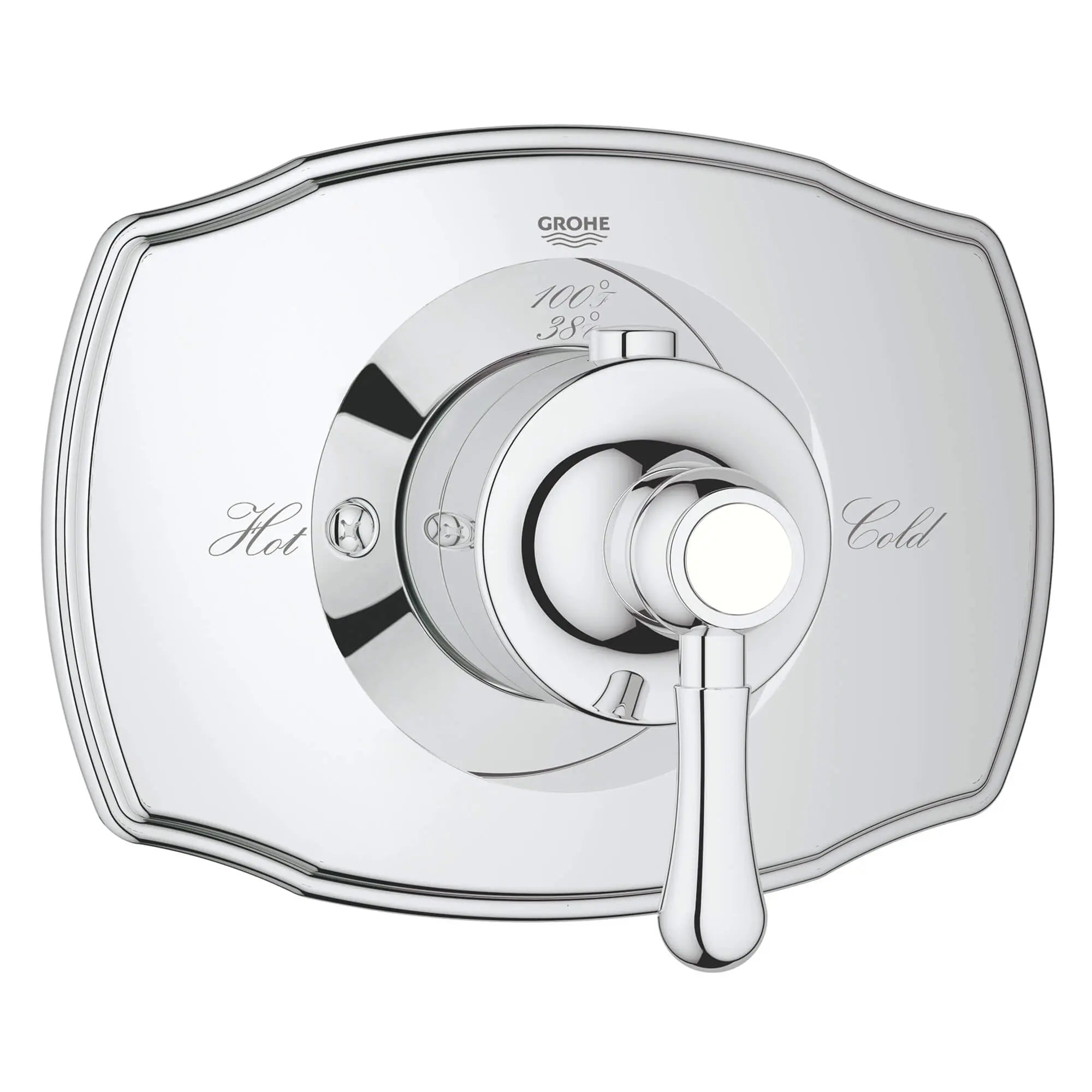 Custom Shower Thermostatic Valve Trim // GROHE STARLIGHT CHROME // 12884_19839000-grohtherm-2000-authentic-custom-shower-thermostatic-trim-with-control-module-starlight-chrome_0_CDNwebp.webp
