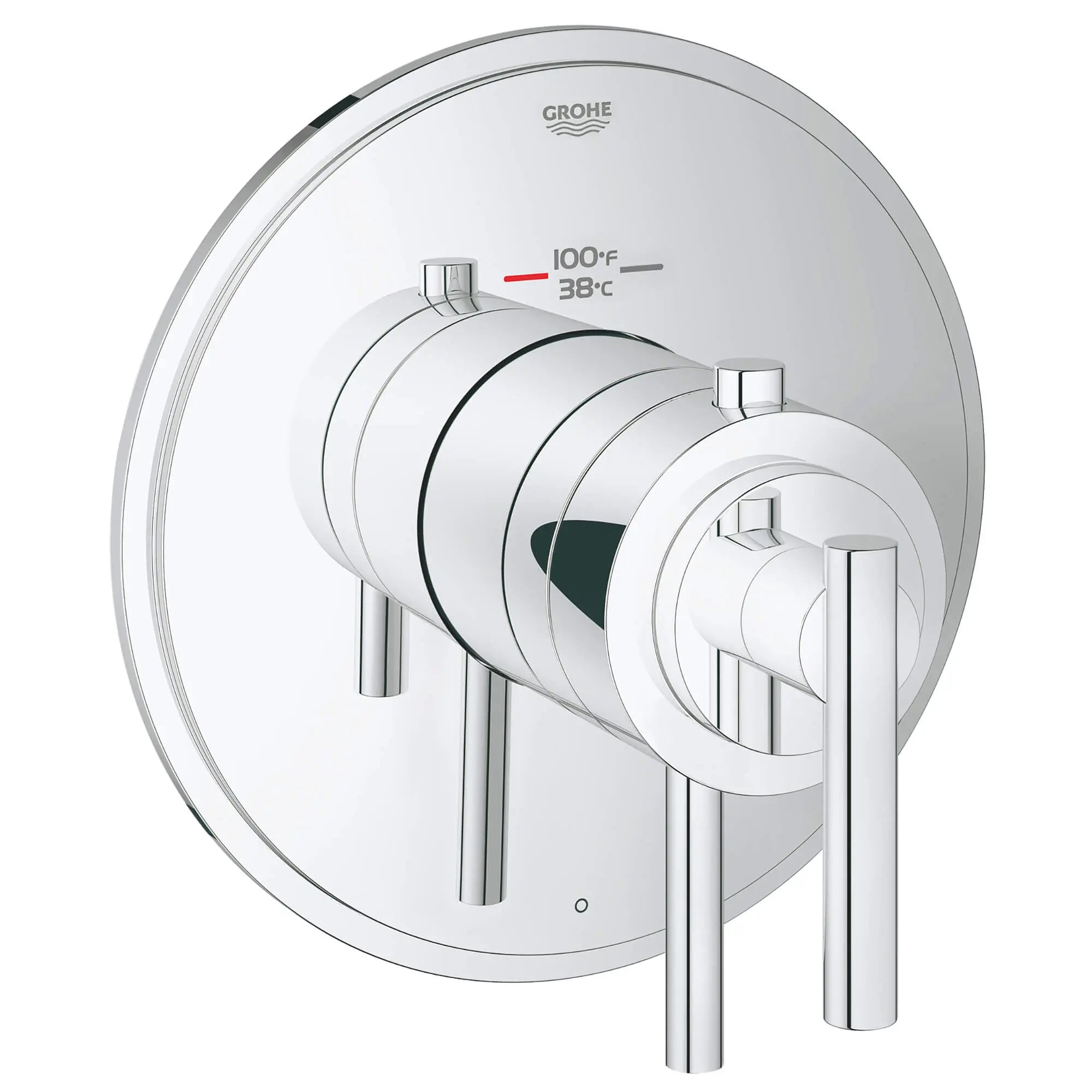 Single Function Thermostatic Valve Trim // GROHE STARLIGHT CHROME // 12900_19848000-atrio-single-function-thermostatic-trim-with-control-module-starlight-chrome_0_CDNwebp.webp