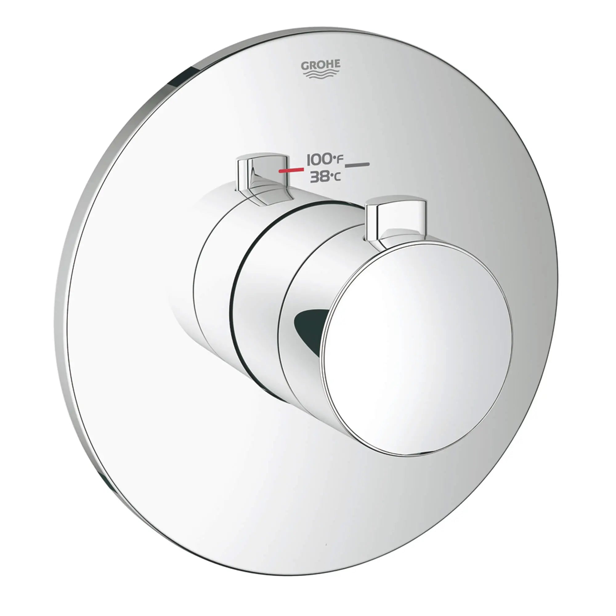 Custom Shower Thermostatic Valve Trim // GROHE STARLIGHT CHROME // 12941_19879000-europlus-custom-shower-thermostatic-trim-with-control-module-starlight-chrome-2_0_CDNwebp.webp