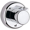 [19905000] 5-Port Single-Handle Diverter Valve Trim Kit with Round Handle - GROHE StarLight Chrome