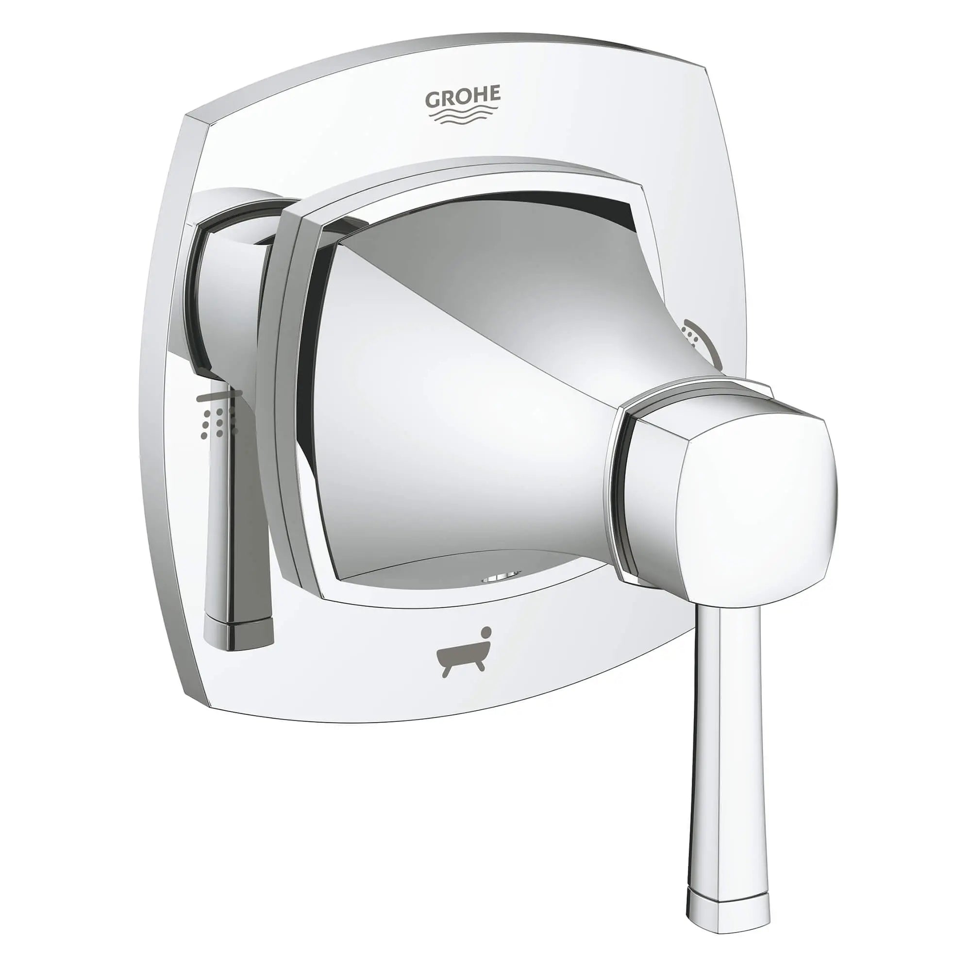3-Way Diverter Trim // GROHE STARLIGHT CHROME // 12994_19942000-grandera-3-way-diverter-trim-starlight-chrome_0_CDNwebp.webp