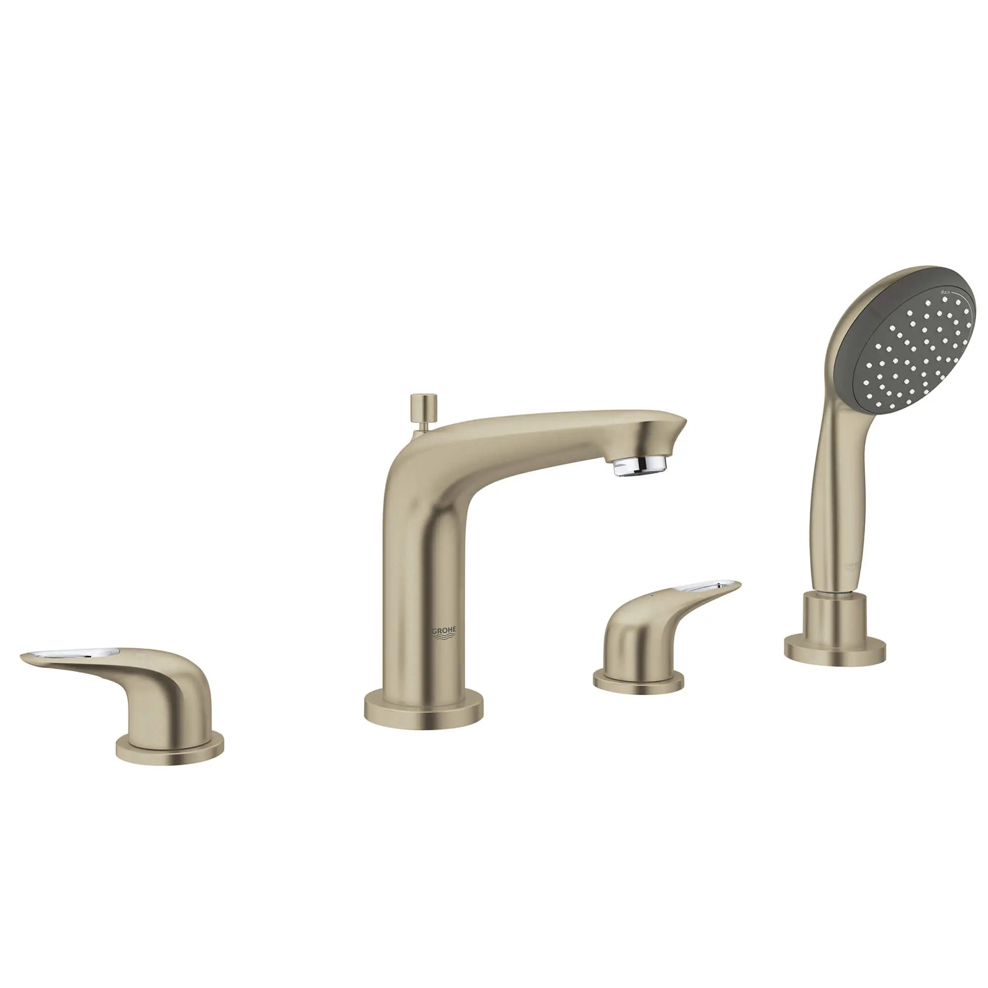 EUROSTYLE 2015 OHM BATH 4-H 7,6L US // BRUSHED NICKEL INFINITYFINISH // 13038_19991en4-eurostyle-four-hole-roman-bathtub-faucet-with-handshower-brushed-nickel-infinityfinish_0_CDNwebp.webp