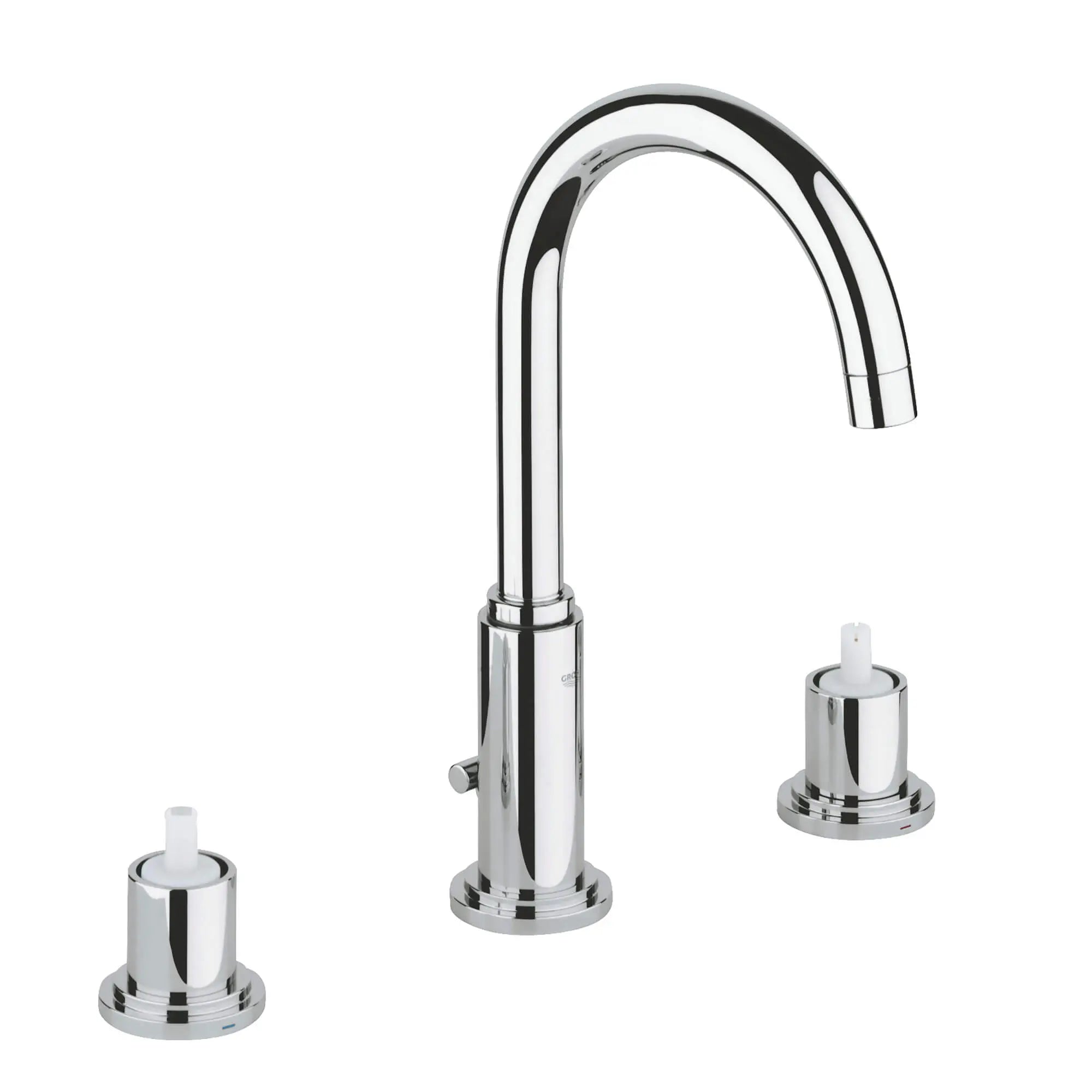 8 in. Widespread 2-Handle High Spout Bathroom Faucet - 1.5 GPM // GROHE STARLIGHT CHROME // 13044_20069000-atrio-8-inch-widespread-two-handle-bathroom-faucet-m-size-starlight-chrome-2_0_CDNwebp.webp