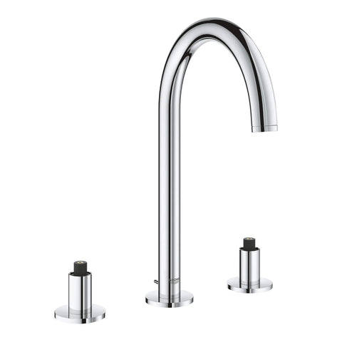 8-inch Widespread 2-Handle M-Size Bathroom Faucet 1.2 GPM - GROHE StarLight Chrome