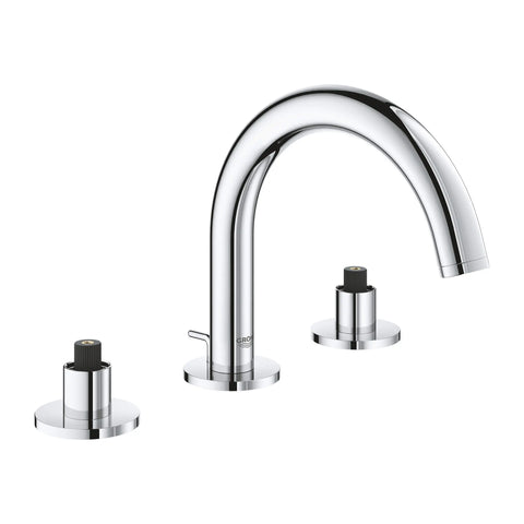 8-inch Widespread 2-Handle S-Size Bathroom Faucet 1.2 GPM - GROHE StarLight Chrome