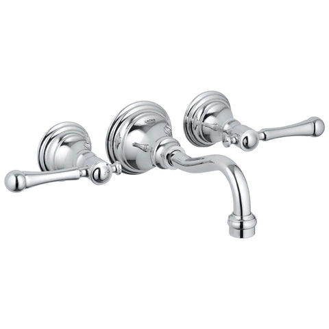 2-Handle Wall Mount Faucet 1.5 GPM - GROHE StarLight Chrome