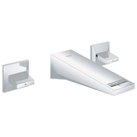 [20347000] Brilliant 2-Handle 3-Hole Wall Mount Vessel Bathroom Faucet - GROHE StarLight Chrome