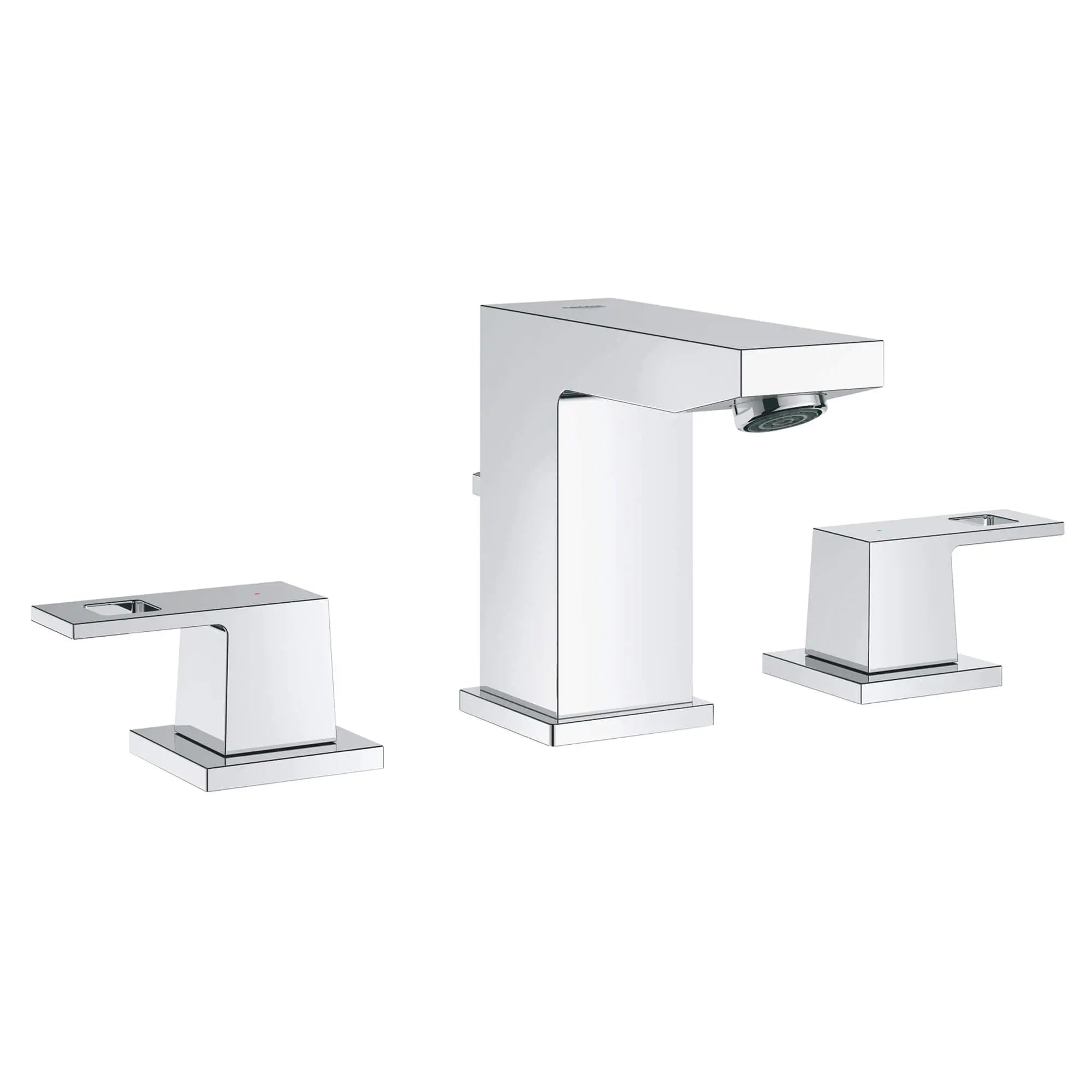 8 in. Widespread 2-Handle Bathroom Faucet - 1.5 GPM // GROHE STARLIGHT CHROME // 13181_20370000-eurocube-8-inch-widespread-two-handle-bathroom-faucet-s-size-starlight-chrome_0_CDNwebp.webp