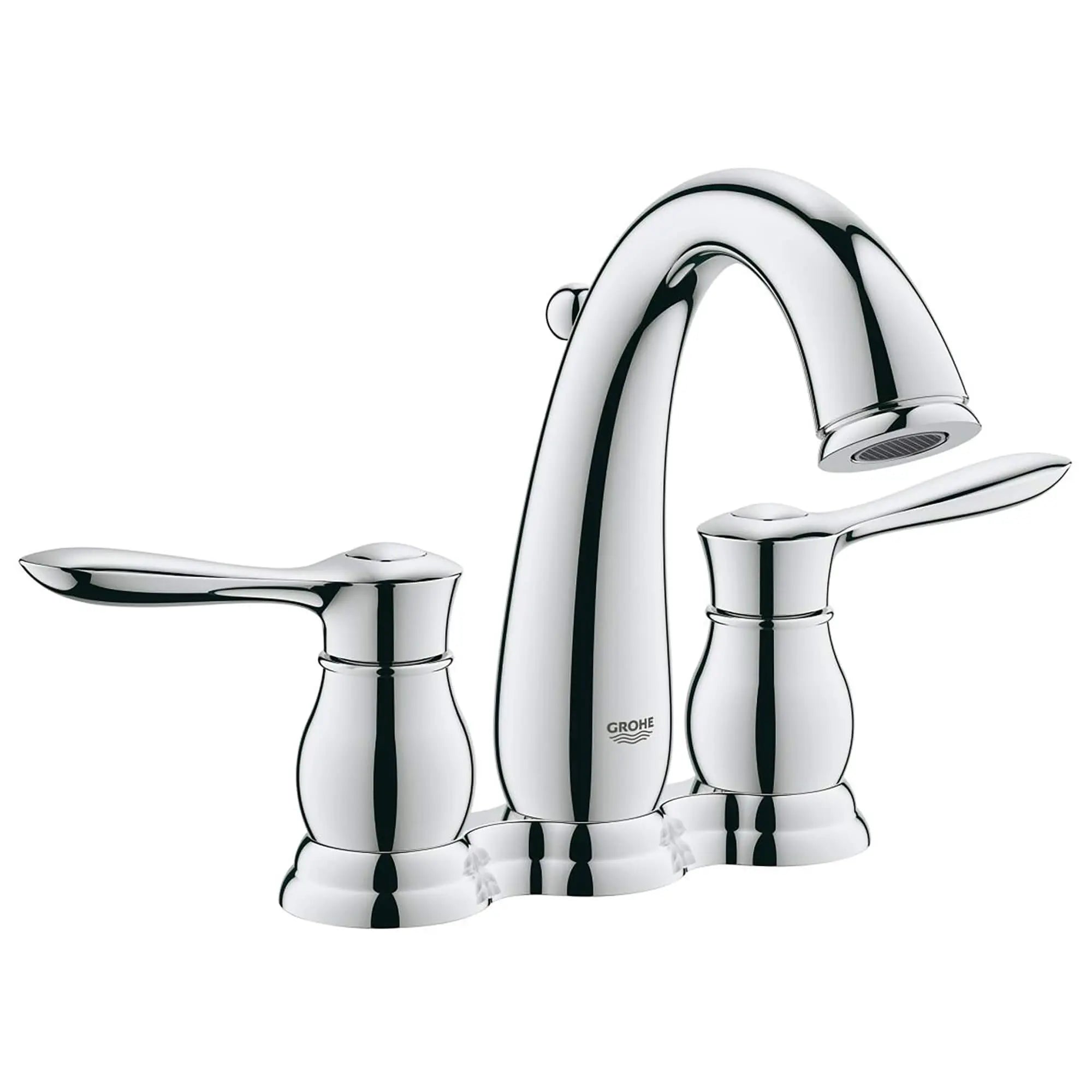 4 In. Centerset 2-Handle Bathroom Faucet - 1.5 GPM // GROHE STARLIGHT CHROME // 13197_20391000-Parkfield-4_Centerset_Bathroom_Faucet_0_CDNwebp.webp