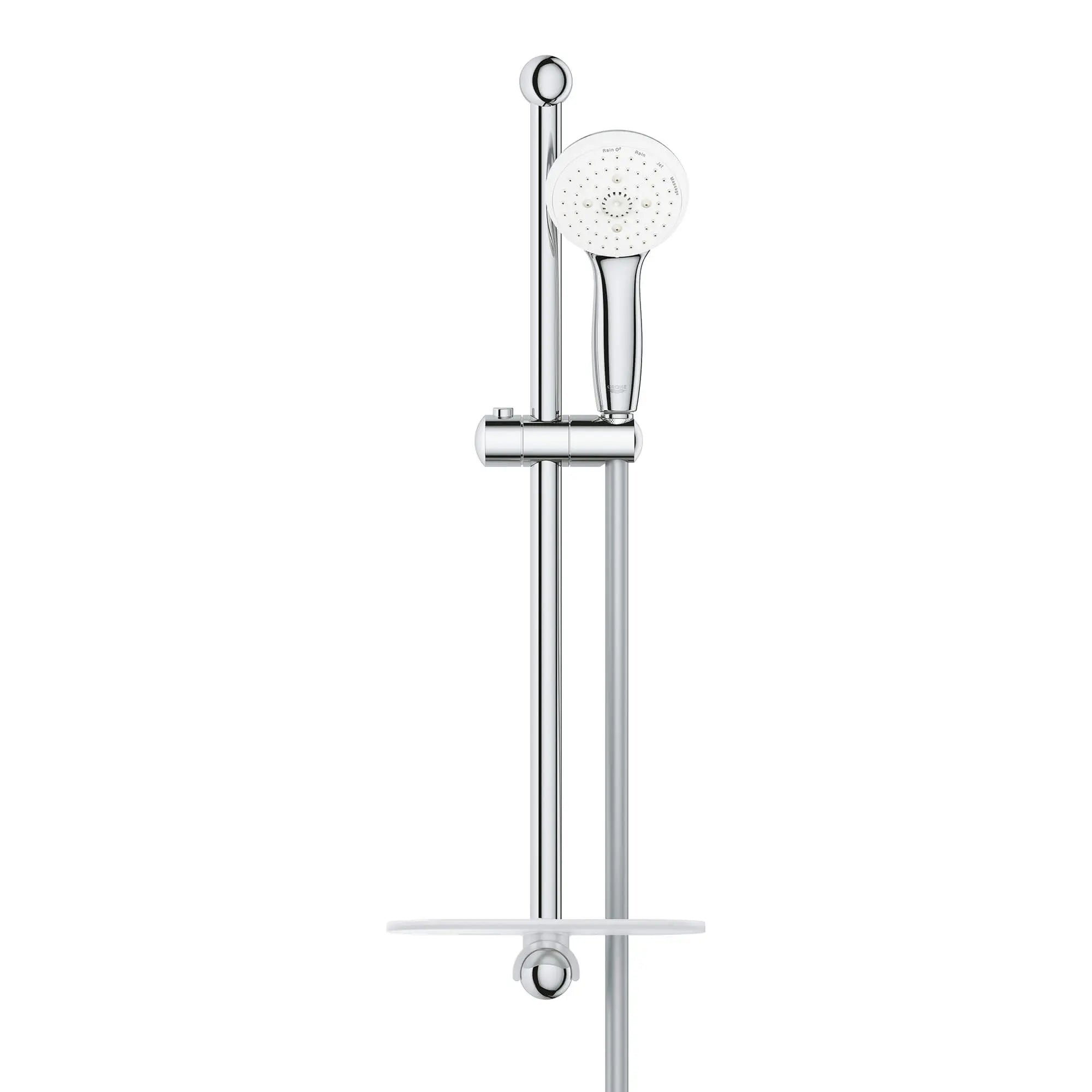 24" Shower Slide Bar Kit - 4 Sprays, 2.5 gpm // GROHE STARLIGHT CHROME // 1319_28436002-shower-rail-set-4-sprays-enviro-1_0_CDNwebp.webp