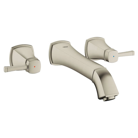 2-Handle Wall Mount Faucet 1.5 GPM - Brushed Nickel InfinityFinish