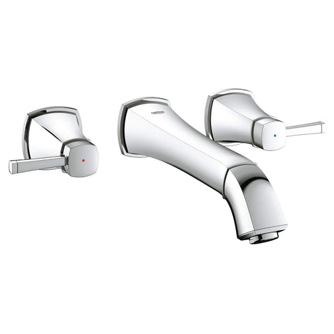 2-Handle Wall Mount Faucet 1.5 GPM - GROHE StarLight Chrome