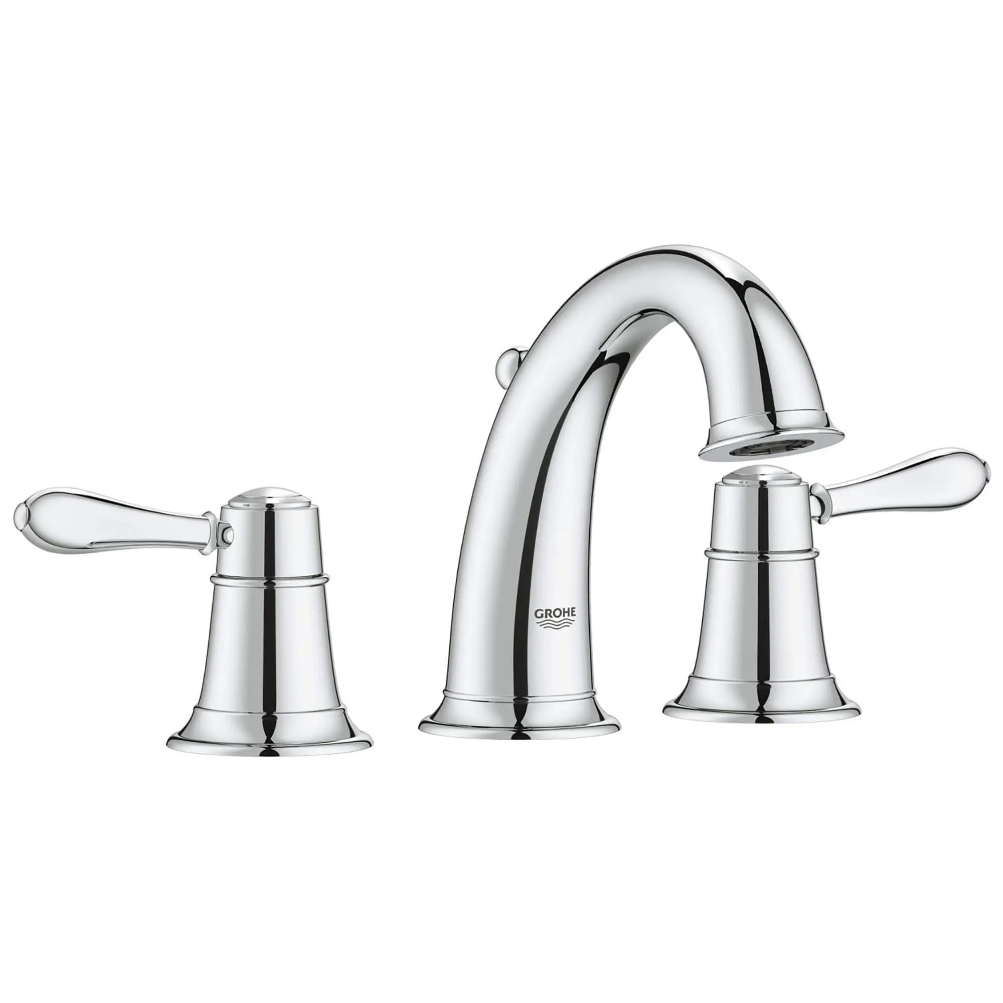 8-inch Widespread 2-Handle S-Size Bathroom Faucet 1.2 GPM // GROHE STARLIGHT CHROME // 13211_20423000-Fairborn-8_Widespread_Two-Handle_Bathroom_Faucet_0_CDNwebp.webp